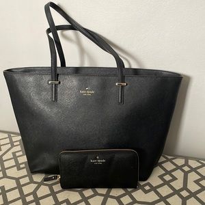 Kate Spade black harmony bag with wallet